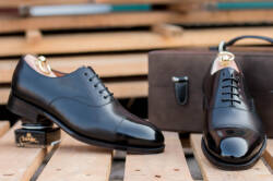 Czarne eleganckie stylowe czarne buty klasyczne Yanko boxcalf negro 14691 typu oxford. Buty eleganckie, stylowe, formalne, okolicznościowe.