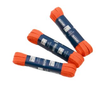 SAPHIR BDC Laces Medium Flat 7mm Orange - pomarańczowe płaskie sznurowadła