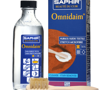 SAPHIR BDC Nubuck Suede Cleaner Omnidaim 100ml + BRUSH - Płyn do czyszczenia zamszu i nubuku oraz tekstyliów + szczoteczka