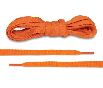 LACE LAB JORDAN 1 Laces 8mm Orange - Pomarańczowe płaskie sznurówki do butów