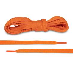 LACE LAB JORDAN 1 Laces 8mm Orange - Pomarańczowe płaskie sznurówki do butów