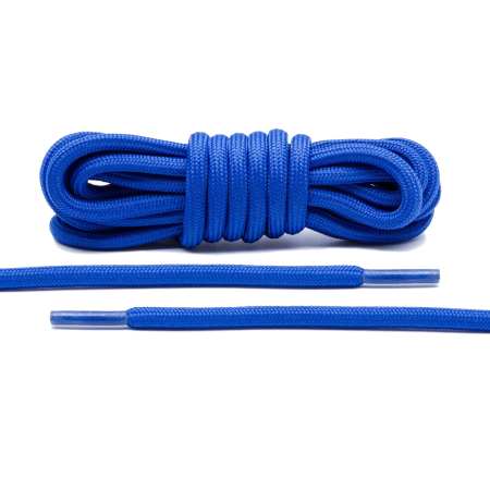 LACE LAB Rope Laces 5mm Blue - Niebieskie okrągłe sznurowadła do butów