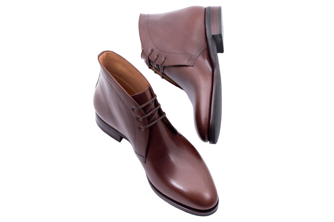 TLB MALLORCA ARTISTA Chukka Boots 133C F Brown - trzewiki męskie brązowe