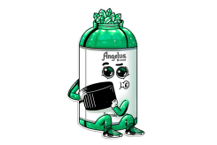 ANGELUS Sticker Emerald Green 1szt - Wlepka dla Customizera