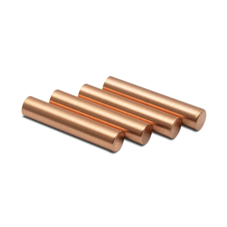 LACE LAB Cylinder Metal Aglets Rose Gold Set - Metalowe końcówki do sznurowadeł w kolorze różowego złota