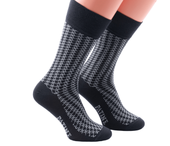 PATINE Socks PAPE03 Grey / Light Grey - Skarpety klasyczne