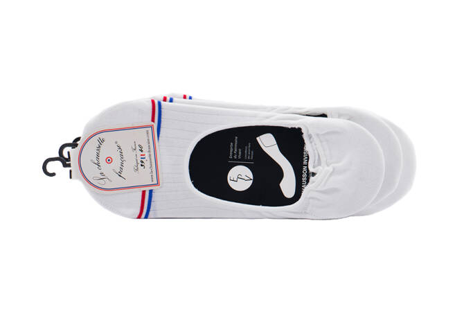 LCF Men Socks MONTAIGNE Blanc - Luksusowe białe stopki