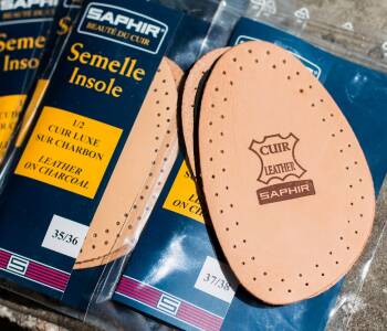 SAPHIR BDC Insoles Half Cuir Luxe - Luksusowe skórzane półwkładki do butów