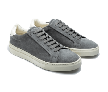 TLB MALLORCA SNEAKERS S2 Beta Plus Velour Fumo Off White - szare zamszowe Sneakersy