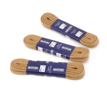 SAPHIR BDC Laces Cord 3mm Beige - beżowe okrągłe sznurowadła