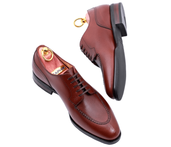 TLB MALLORCA ARTISTA Split Toe 135C F Brown Scotch Grain Leather - brązowe angielki męskie