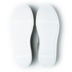 Brązowe sneakersy męskie TLB na kopycie beta w kolorze złamanej bieli off white