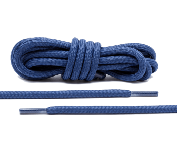 LACE LAB Rope Laces 5mm Navy Blue - Granatowe okrągłe sznurowadła do butów