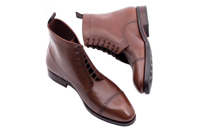 TLB MALLORCA Boots ROBERT 575S F Brown - brązowe trzewiki męskie