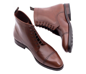 TLB MALLORCA Boots ROBERT 575S F Brown - brązowe trzewiki męskie