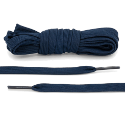 LACE LAB DUNK Replacement Laces 8mm Navy Blue / Granatowe płaskie sznurówki do Sneakersów