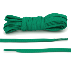 LACE LAB DUNK Replacement Laces 8mm Kelly Green / Zielone płaskie sznurówki do Sneakersów
